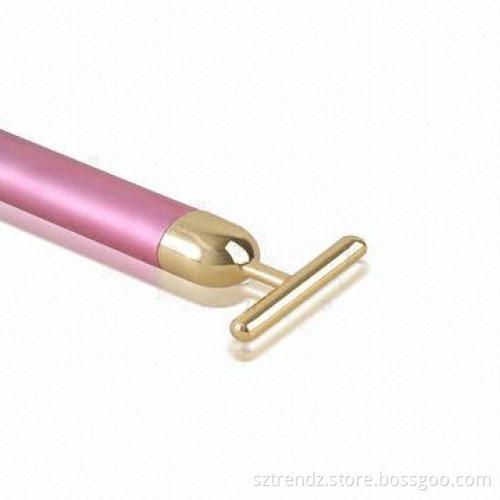 Face Massager for face Lifting/Slimming, with Vibration/Gold-plated Head, Electric and Waterproof